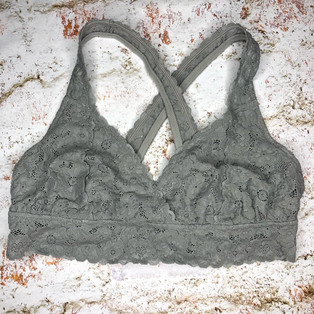 Grey Lace bralette
